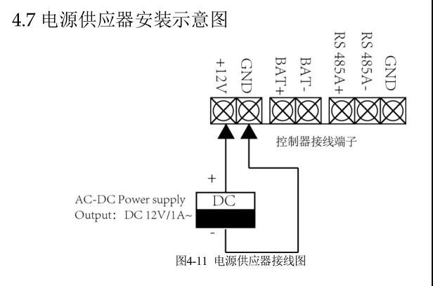 门禁系统的设备接线
