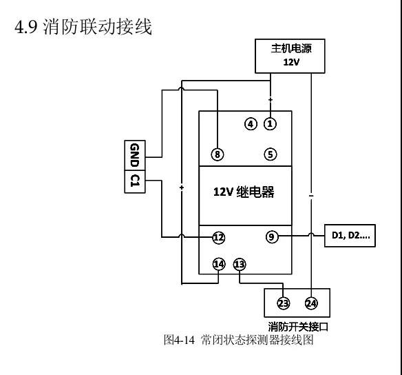 门禁系统的设备接线