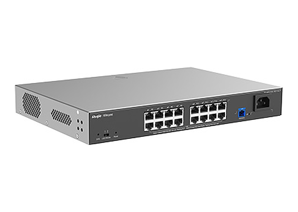 16口千兆PoE光接入交换机ONU|锐捷RG-NBF2100S-16GT1SC-P|单口SC光上联|轻网管全光接入 16口千兆PoE光接入交换机ONU|锐捷RG-NBF2100S-16GT1SC-P|单口SC光上联|轻网管全光接入