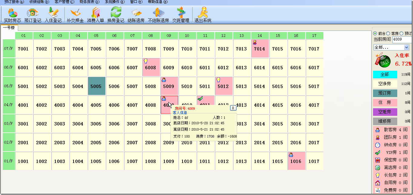 五星级酒店弱电智能化设计方案-酒店信息管理系统
