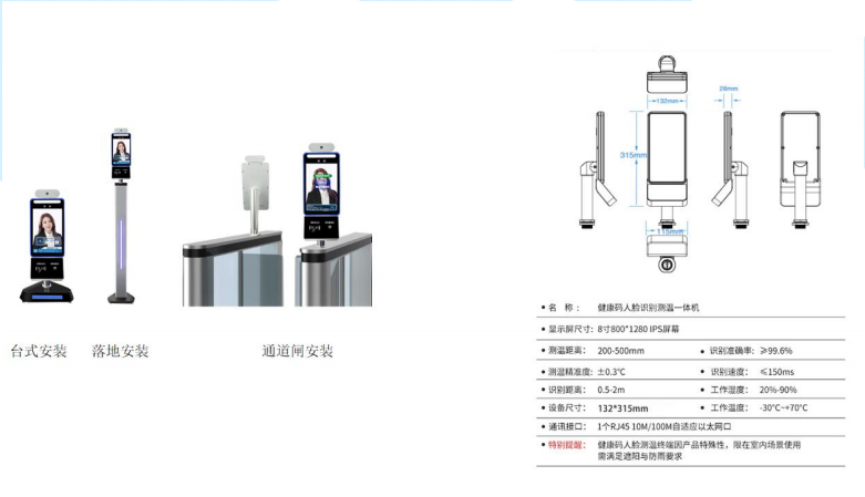 “电子哨兵”人车合一防疫专用出入口管理系统